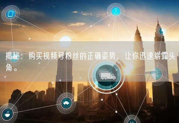 揭秘:购买视频号粉丝的正确姿势,让你迅速崭露头角。