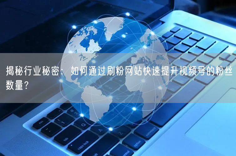 揭秘行业秘密:如何通过刷粉网站快速提升视频号的粉丝数量?