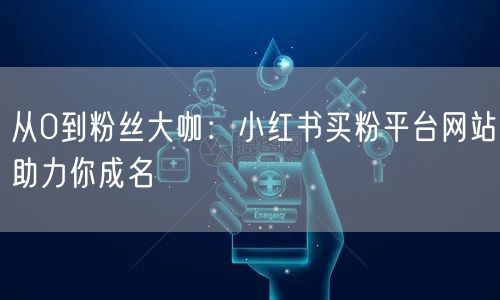 从0到粉丝大咖：小红书买粉平台网站助力你成名